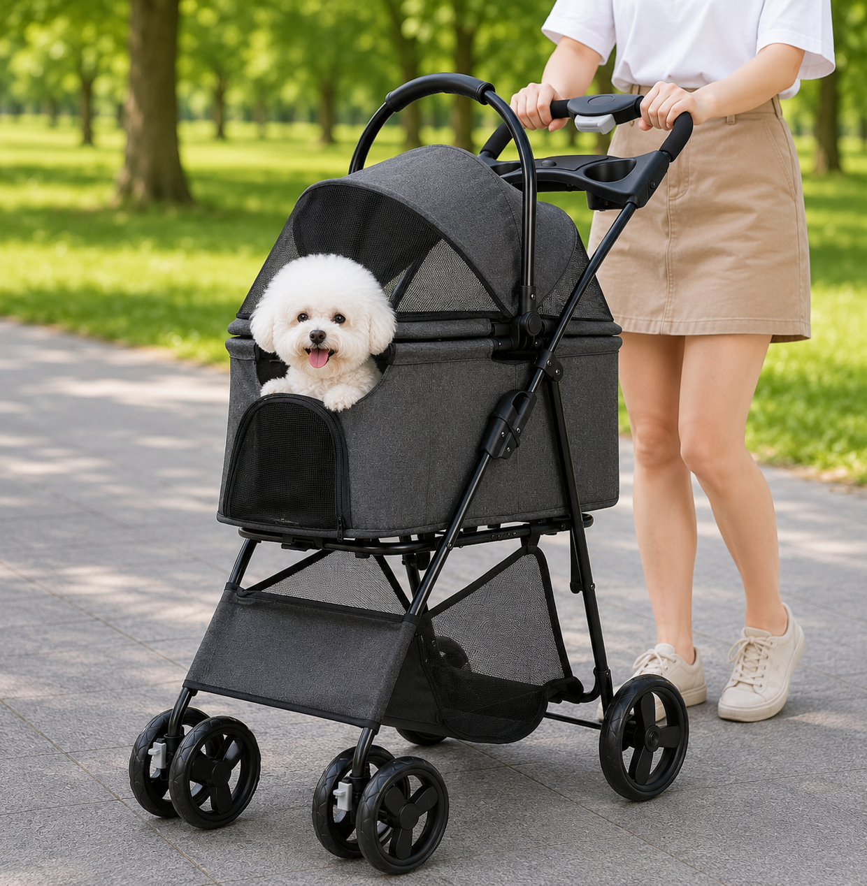 3-in-1 Hundebuggy & Katzenwagen