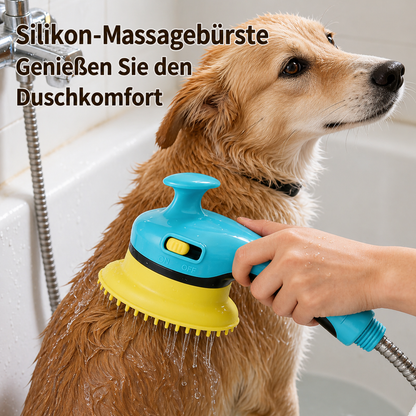2-in-1 Haustier Duschkopf mit Bürste