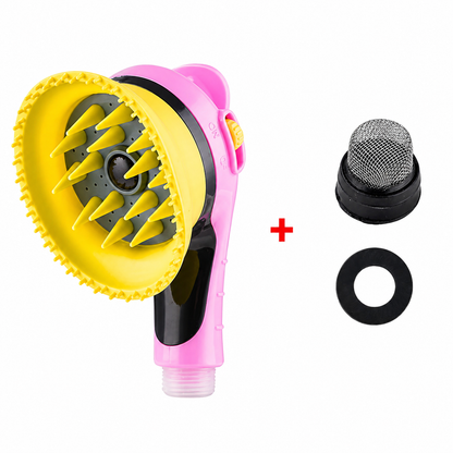 2-in-1 Haustier Duschkopf mit Bürste