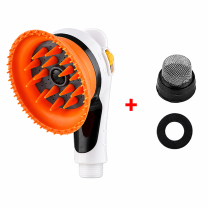 2-in-1 Haustier Duschkopf mit Bürste