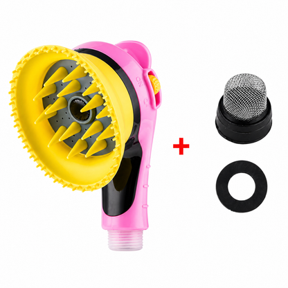 2-in-1 Haustier Duschkopf mit Bürste