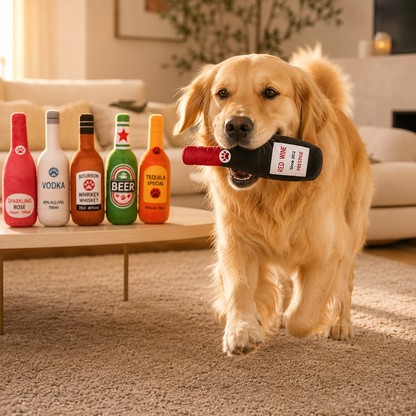 Quietsch-Flasche für Hunde