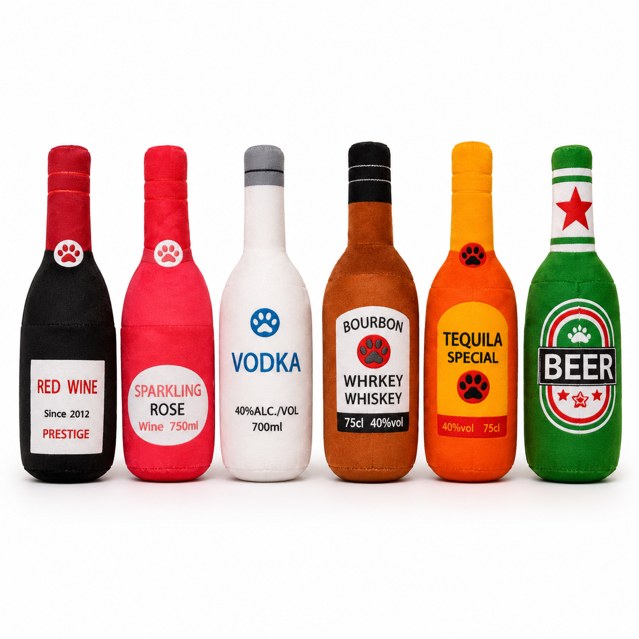 Quietsch-Flasche für Hunde