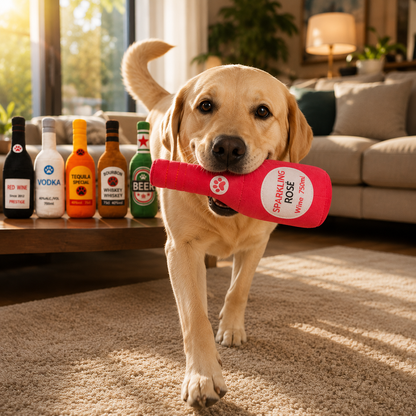 Quietsch-Flasche für Hunde