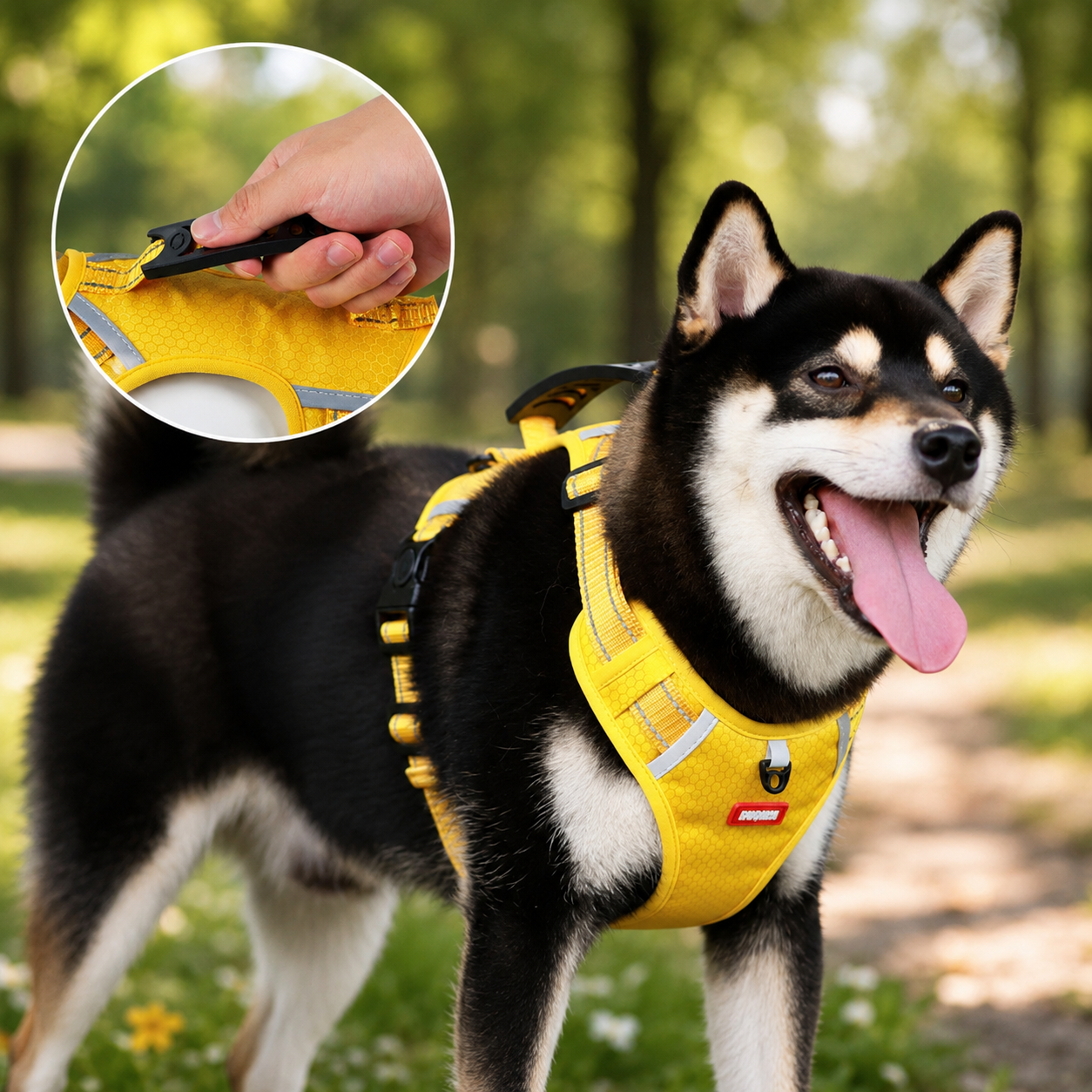 Reflektierendes Anti-Zug Hundegeschirr mit Griff