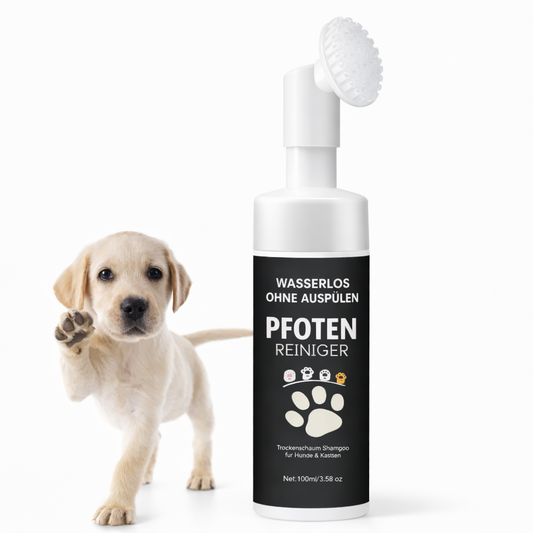 Pfotenreiniger Schaum 100 ml mit Bürste