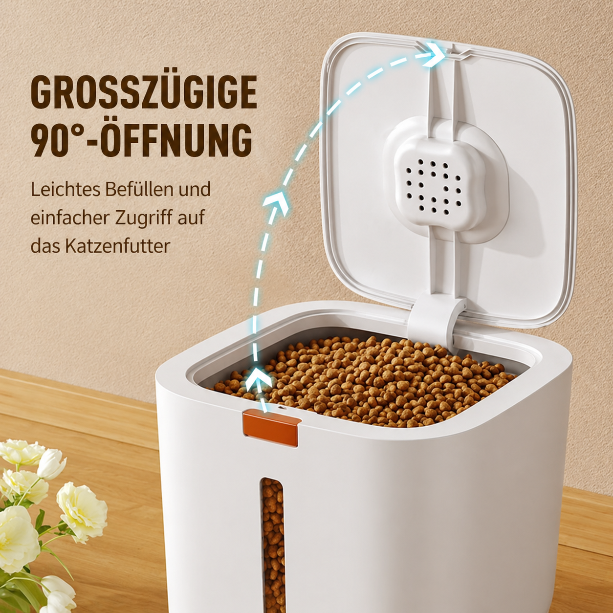 Luftdichter Futterbehälter für Hunde & Katzen