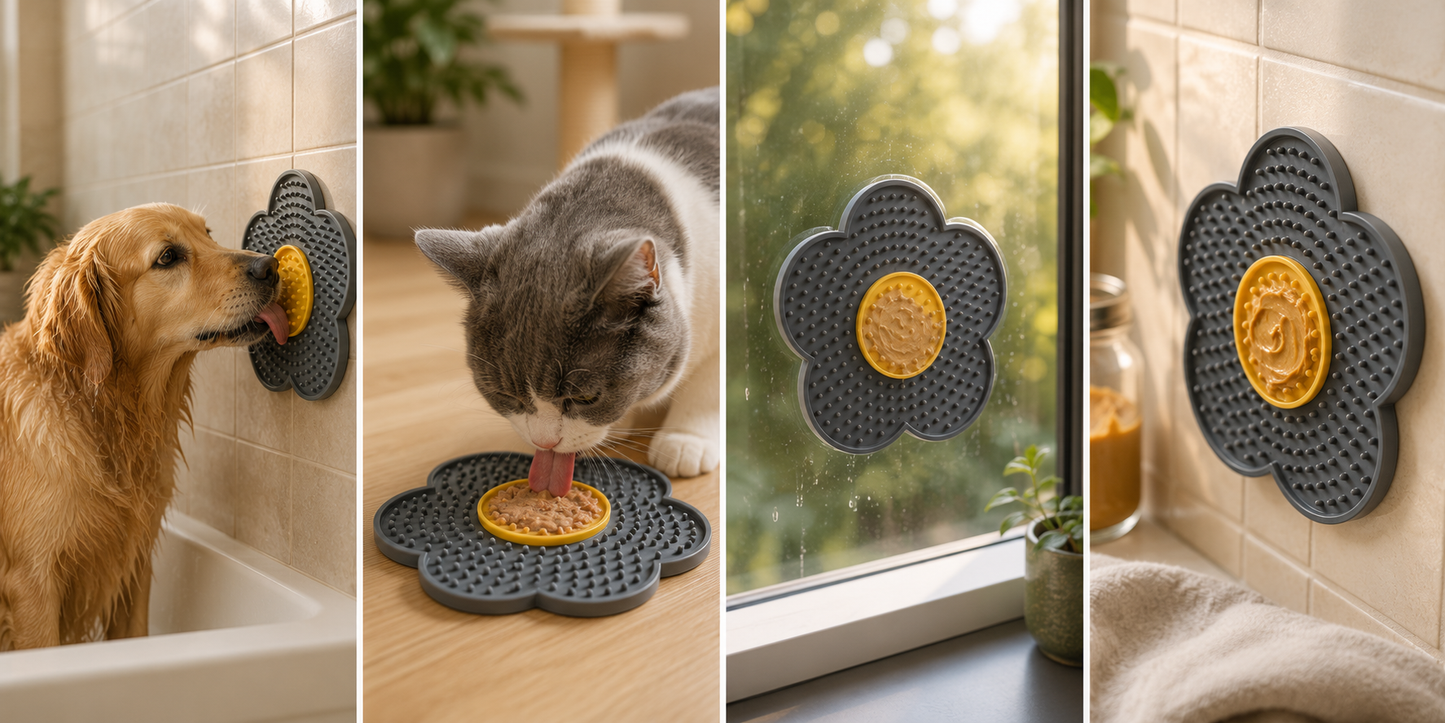 Sonnenblumen-Schleckmatte für Hunde & Katzen