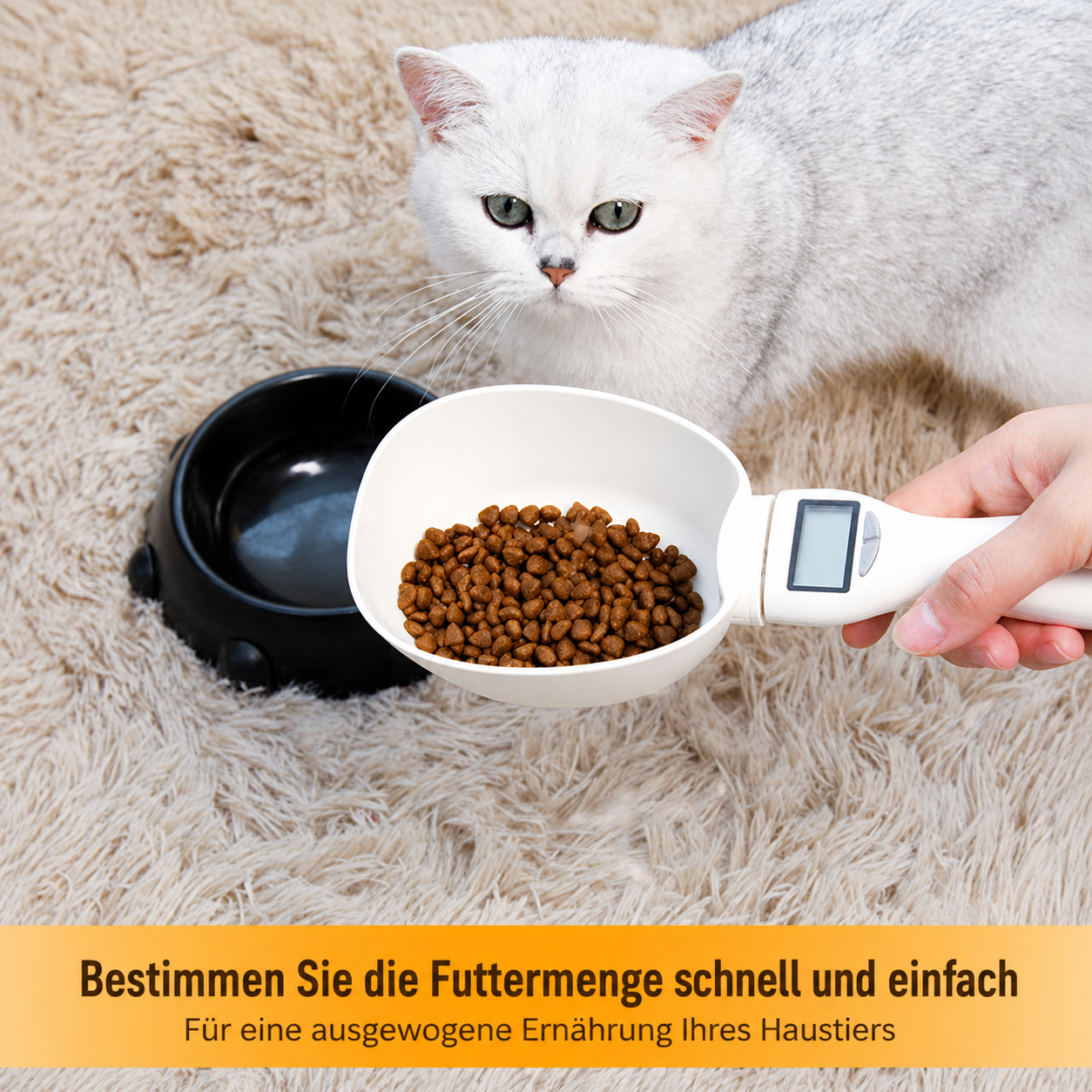 Digitale Futterschaufel mit Waage