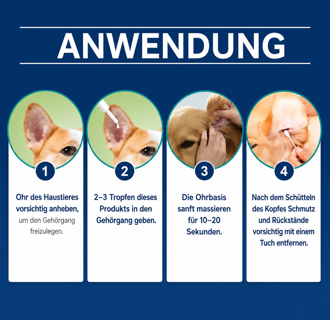 Ohrenreiniger für Hunde & Katzen
