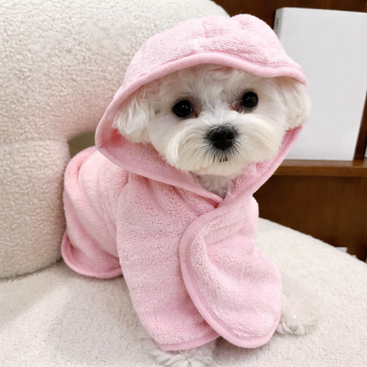 Haustier Badehandtuch mit Kapuze