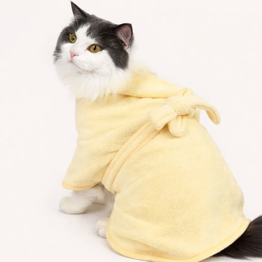 Haustier Badehandtuch mit Kapuze