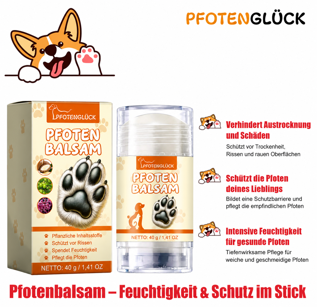 Pfotenbalsam für Hunde & Katzen