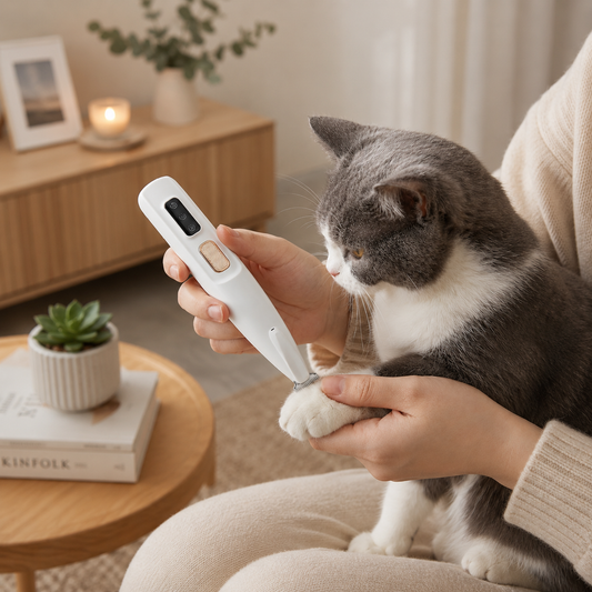 LED Pfotentrimmer für Katzen