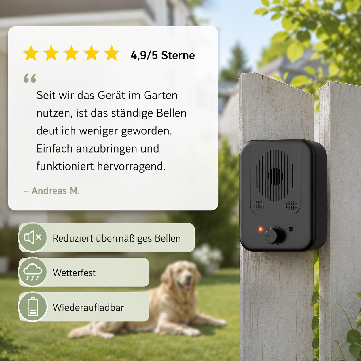 Ultraschall Trainingsgerät für Hunde