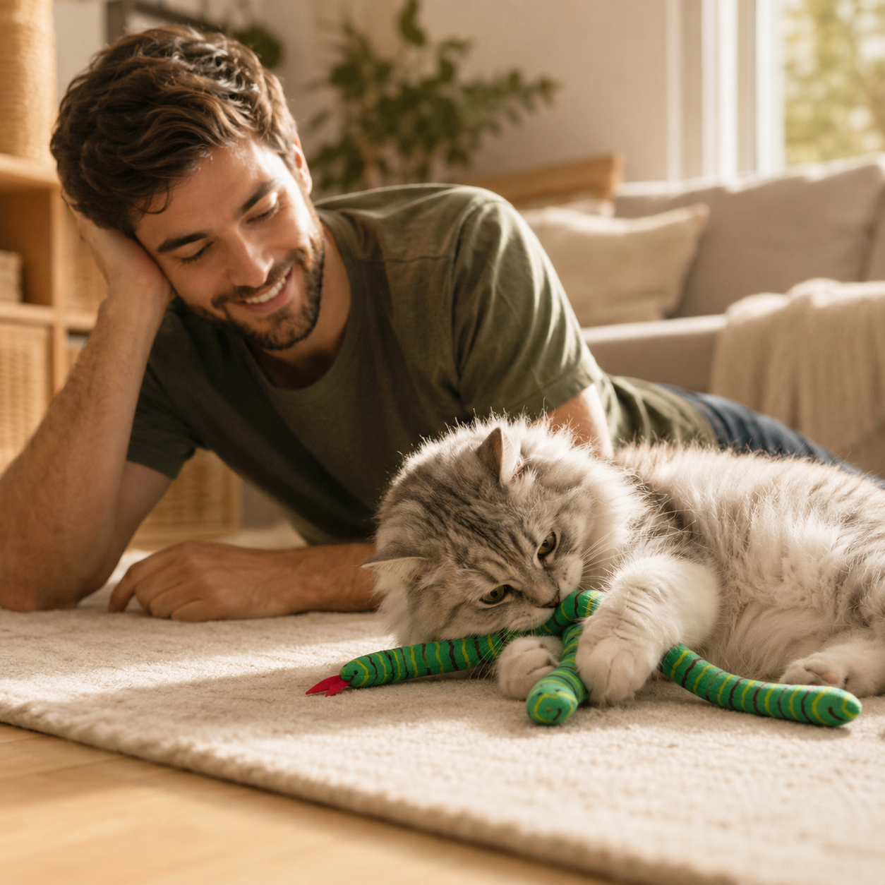 Katzenminze-Schlangen Spielzeug für Katzen