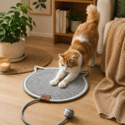 Katzen Kratzmatte mit Liegefläche