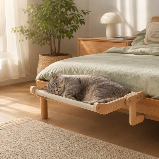 Katzenhängematte aus Holz