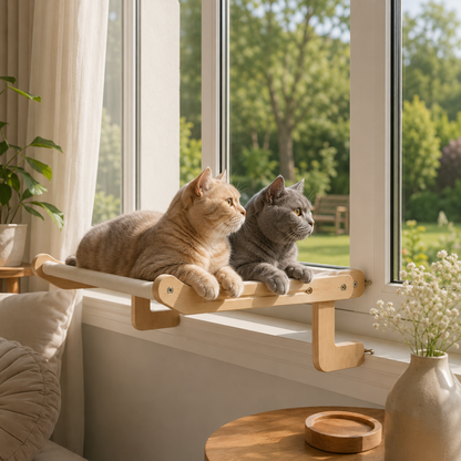 Katzenhängematte aus Holz