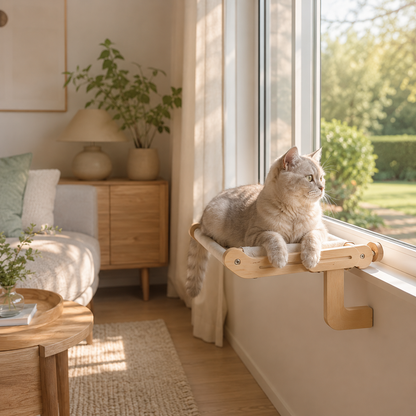 Katzenhängematte aus Holz