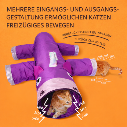 XXL Katzen Spieltunnel Einhorn