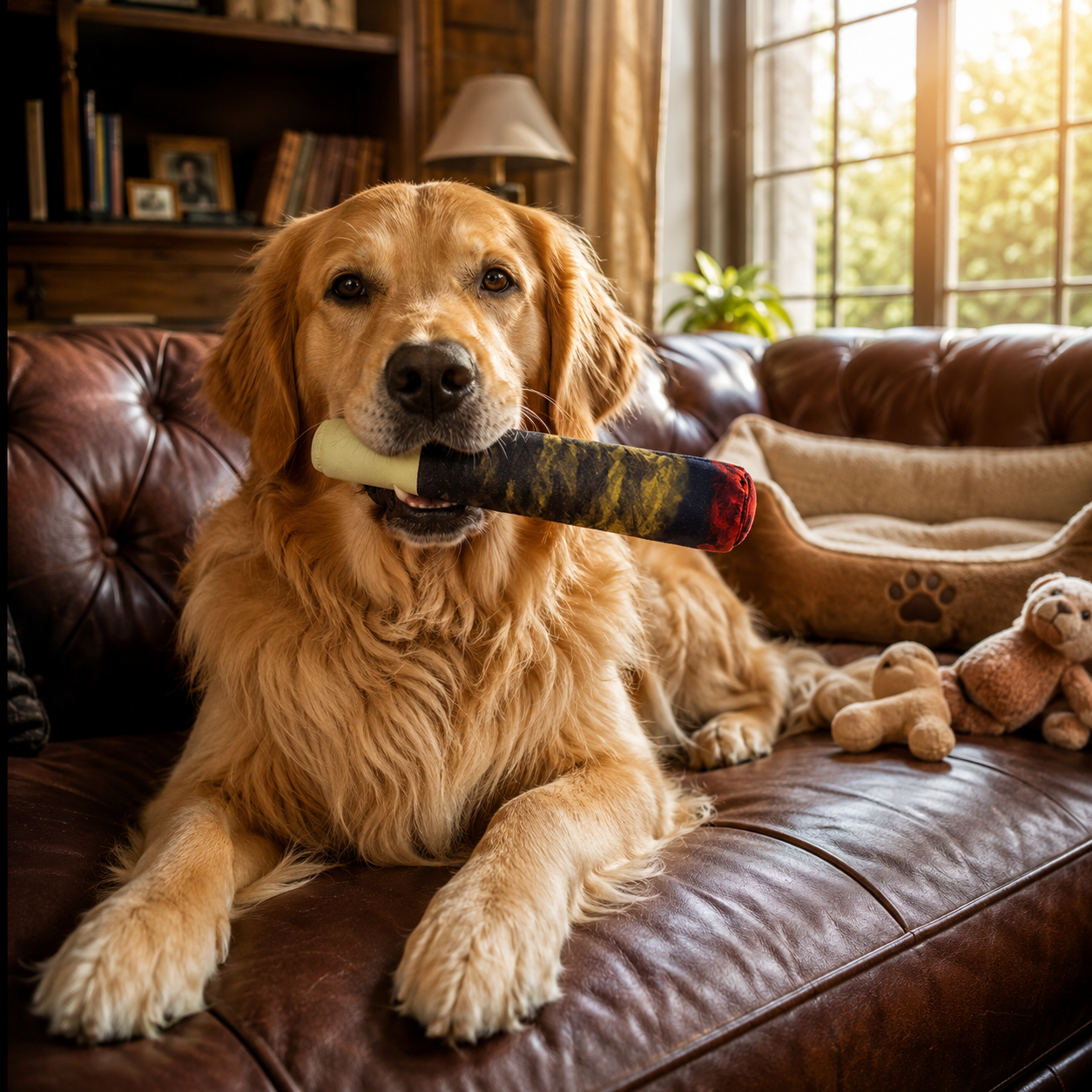 Plüsch-Zigarrenspielzeug für Hunde