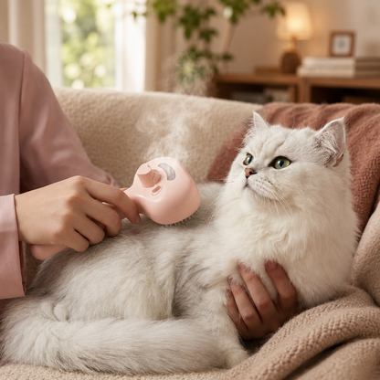 3-in-1 Dampf-Pflegebürste für Hunde & Katzen