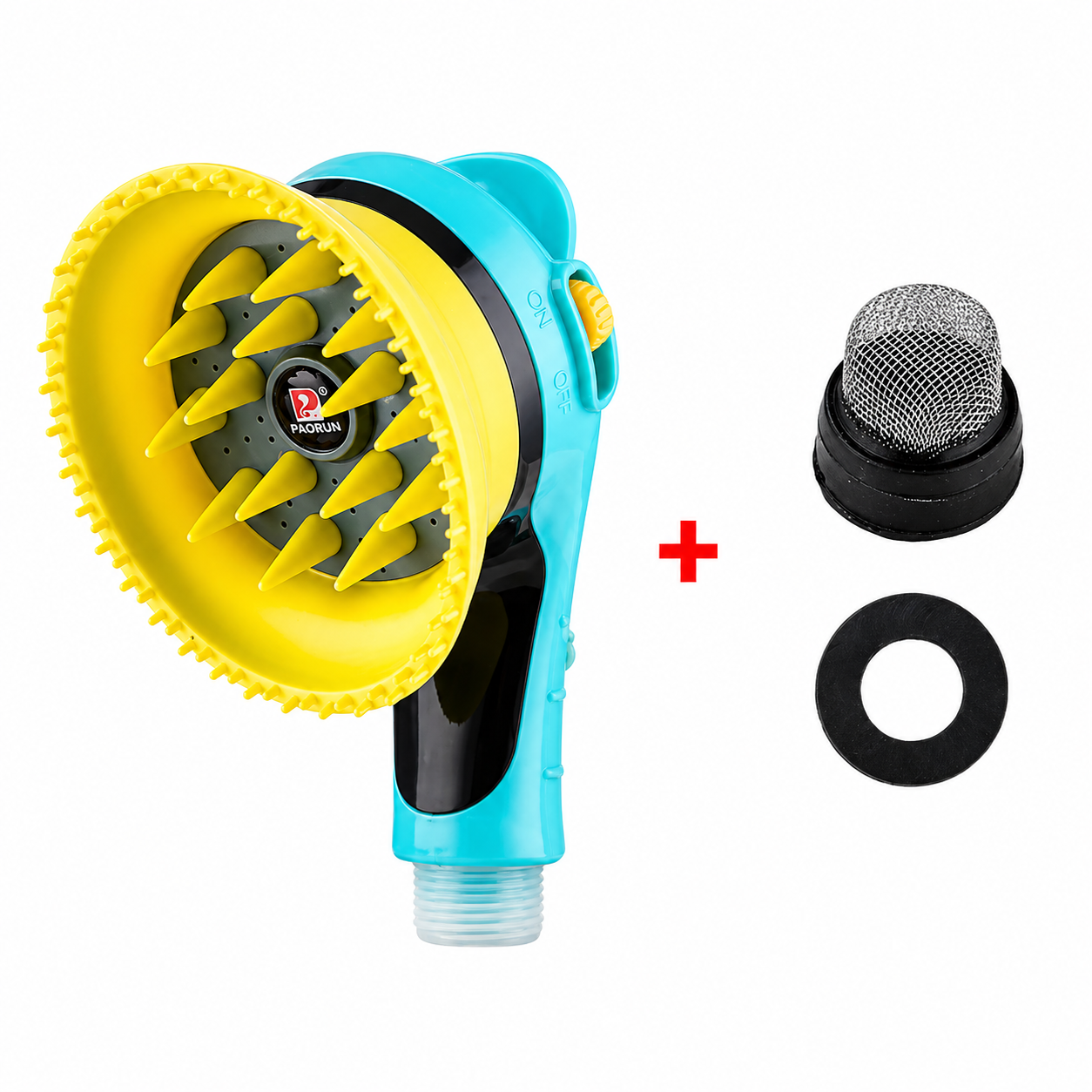 2-in-1 Haustier Duschkopf mit Bürste