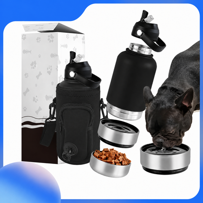 3-in-1 Trinkflasche für Hunde & Katzen