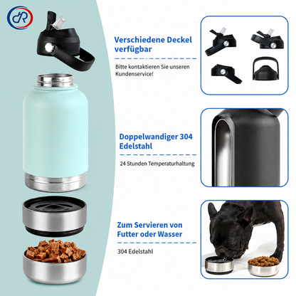 3-in-1 Trinkflasche für Hunde & Katzen