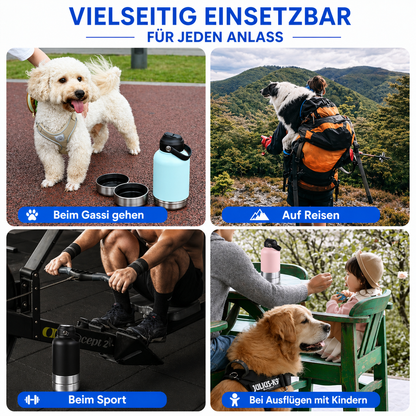 3-in-1 Trinkflasche für Hunde & Katzen