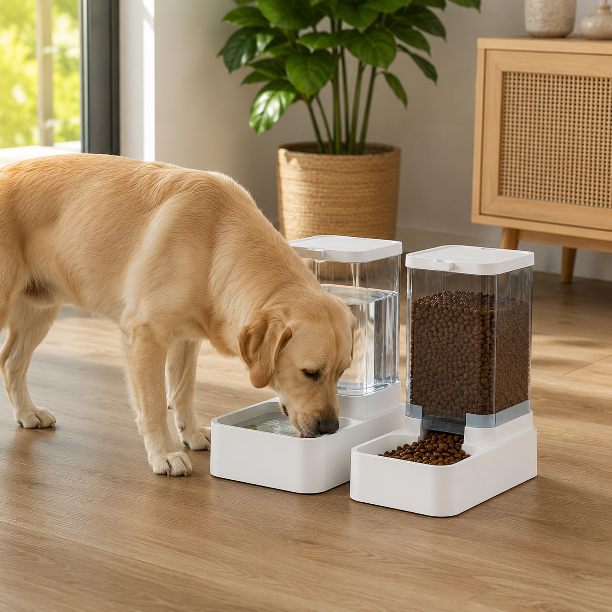 Automatischer Futter & Wasser Spender für Hunde