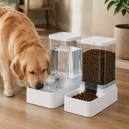 Automatischer Futter & Wasser Spender für Hunde