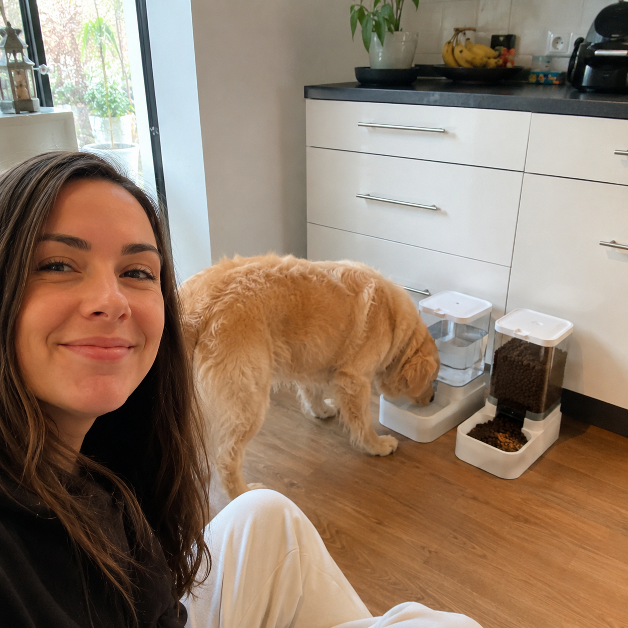 Automatischer Futter & Wasser Spender für Hunde