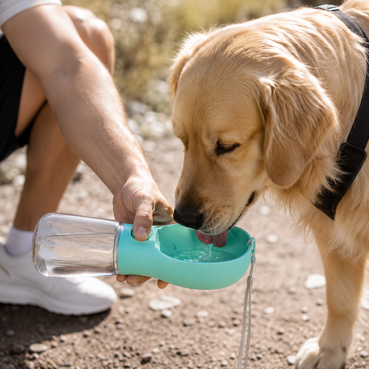 Tragbare Hundetrinkflasche