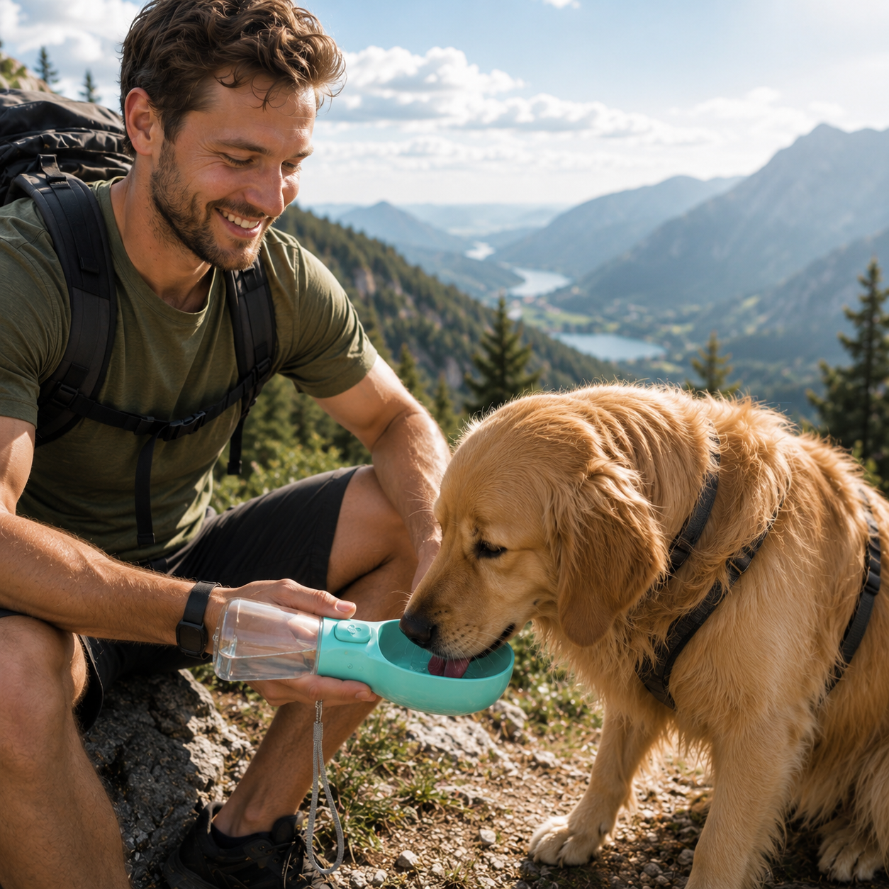 Tragbare Hundetrinkflasche