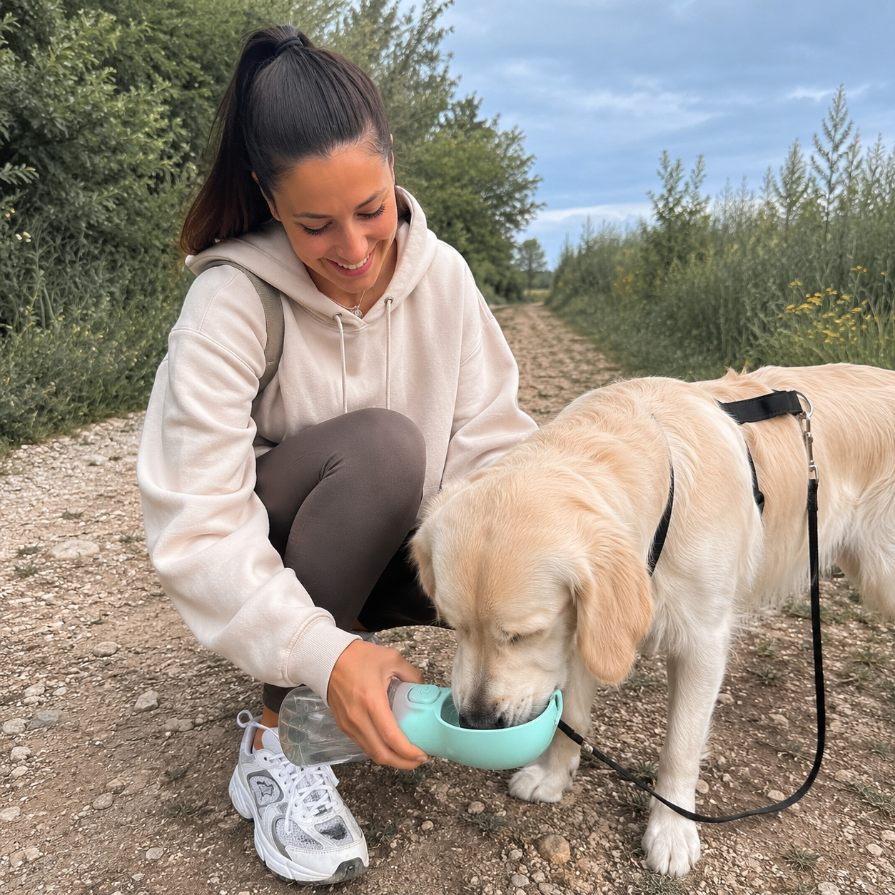 Tragbare Hundetrinkflasche