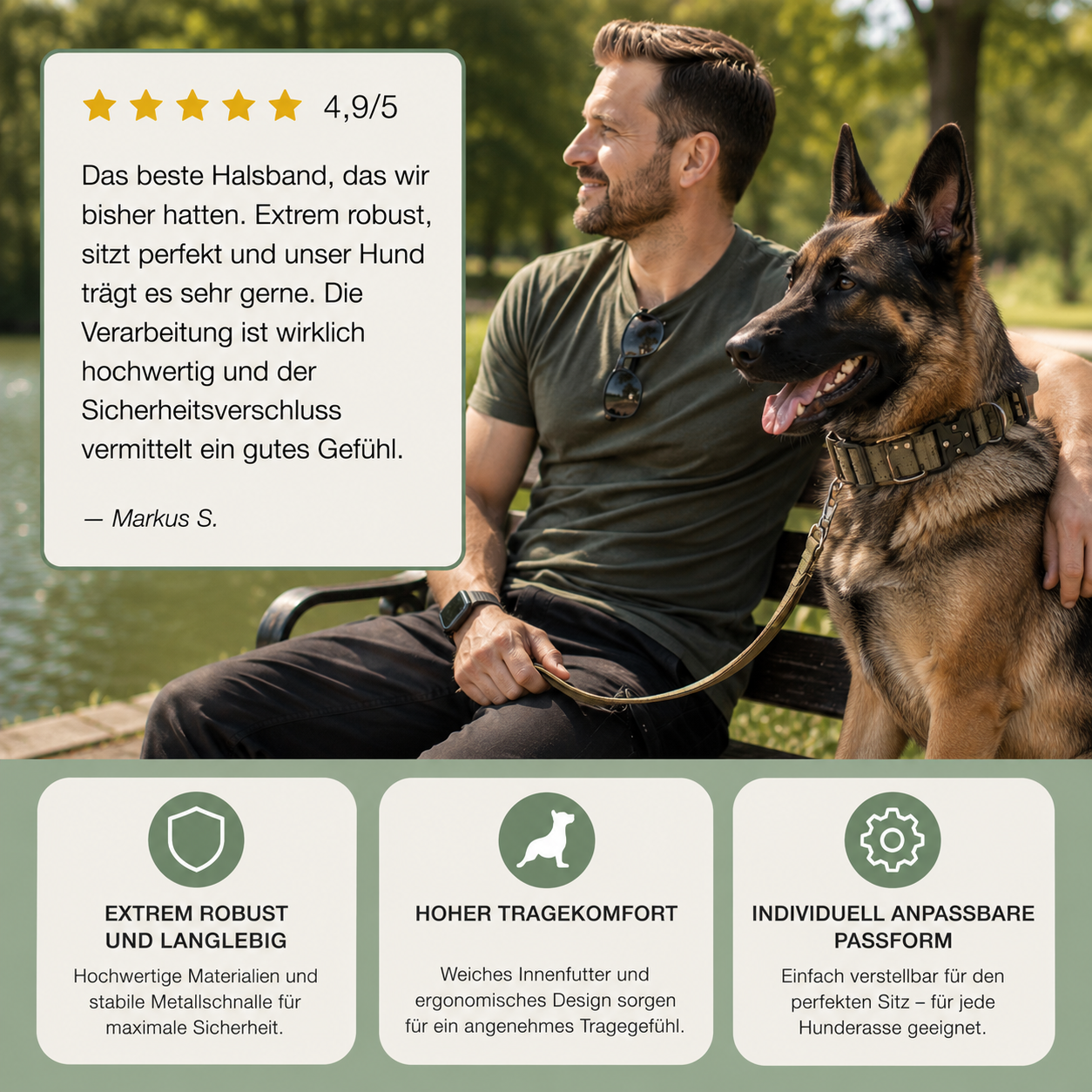 Taktisches Hundehalsband & Geschirr