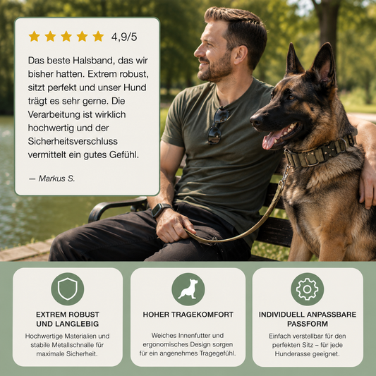 Taktisches Hundehalsband & Geschirr