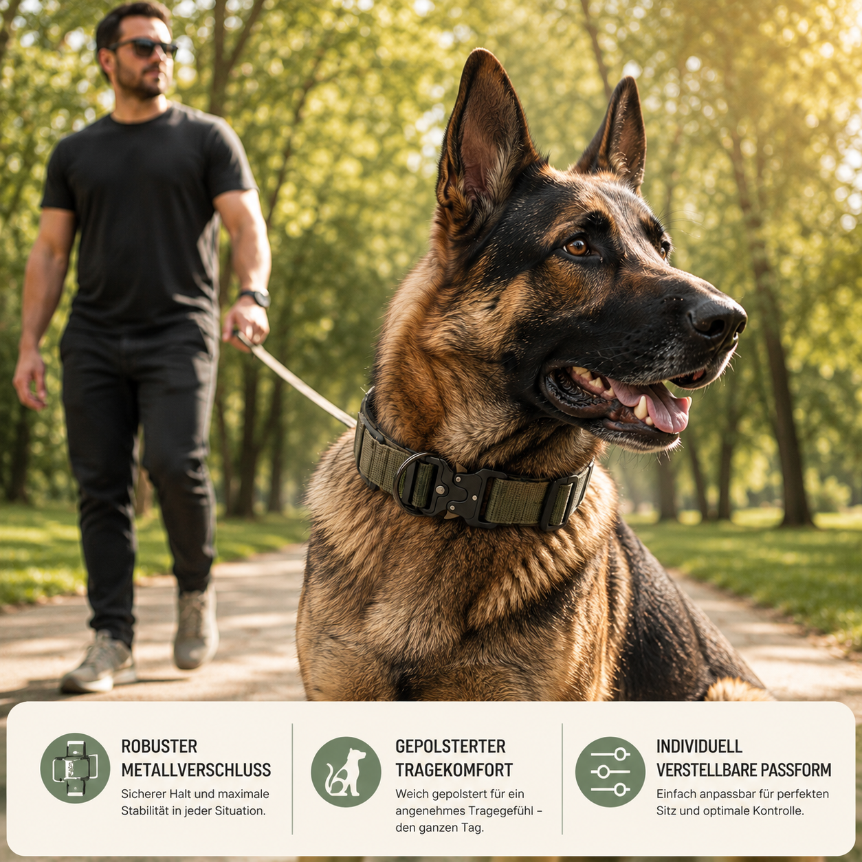 Taktisches Hundehalsband & Geschirr