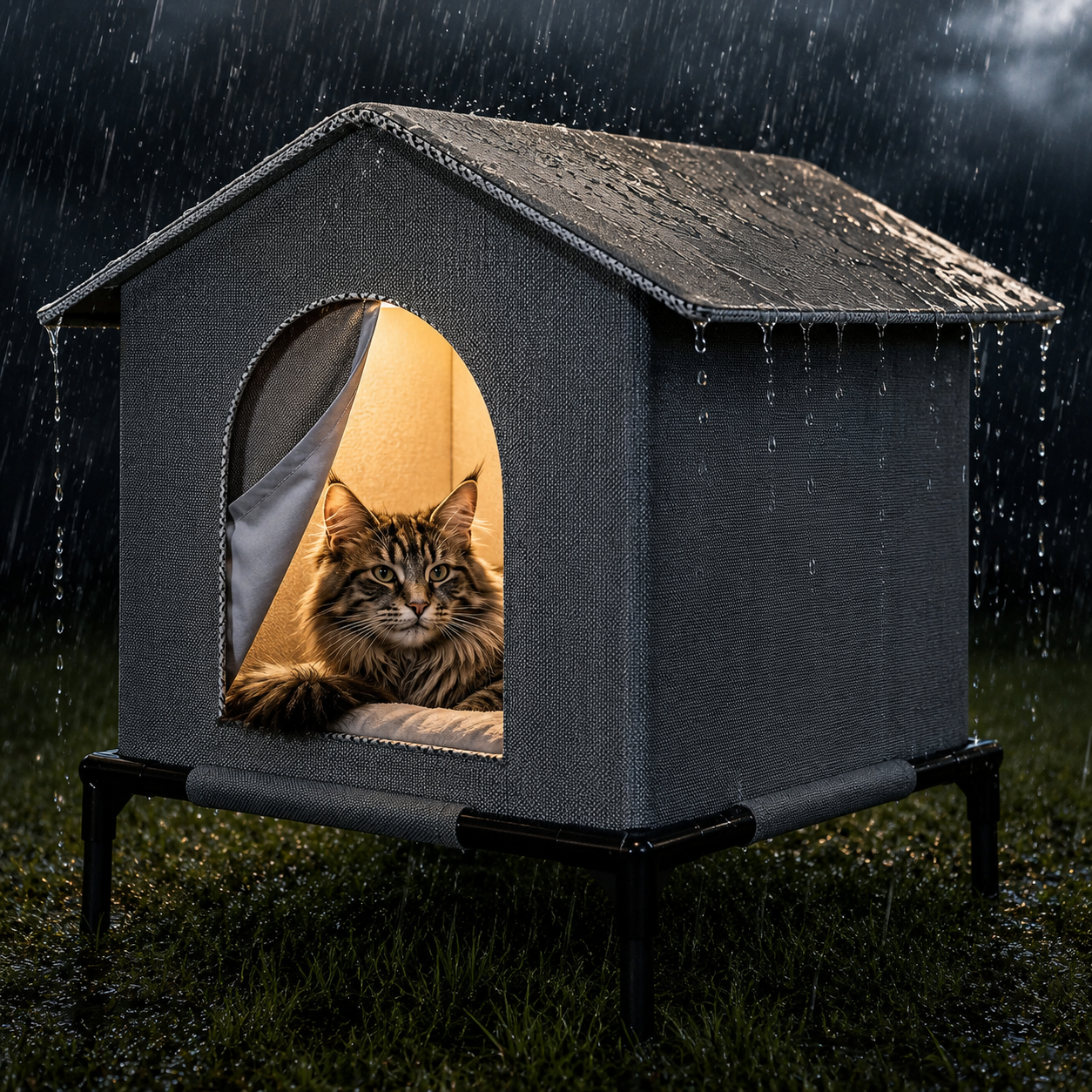 Wetterfestes Katzenhaus Outdoor