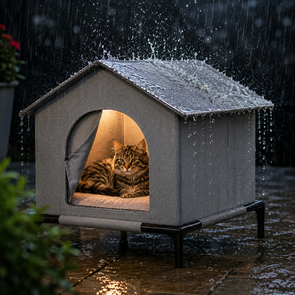 Wetterfestes Katzenhaus Outdoor
