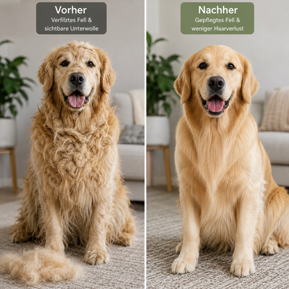 Entfilzungs- & Unterfellbürste für Hunde & Katzen