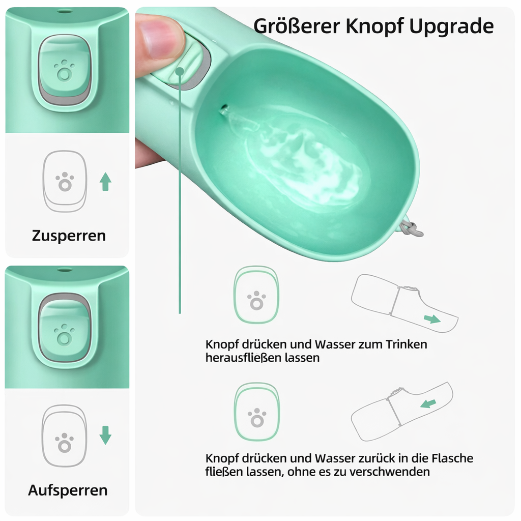 Tragbare Hundetrinkflasche