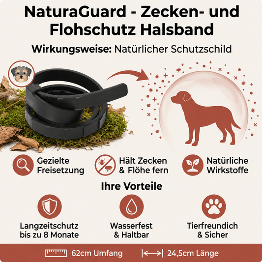Beruhigendes Zecken- & Flohschutz Halsband für Hunde
