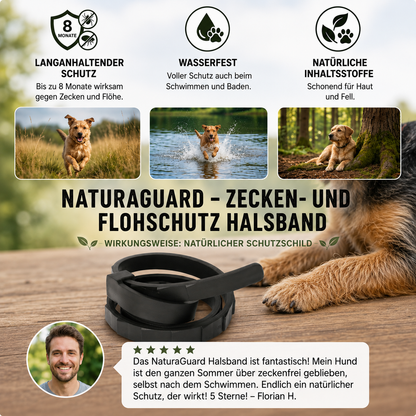 Beruhigendes Zecken- & Flohschutz Halsband für Hunde