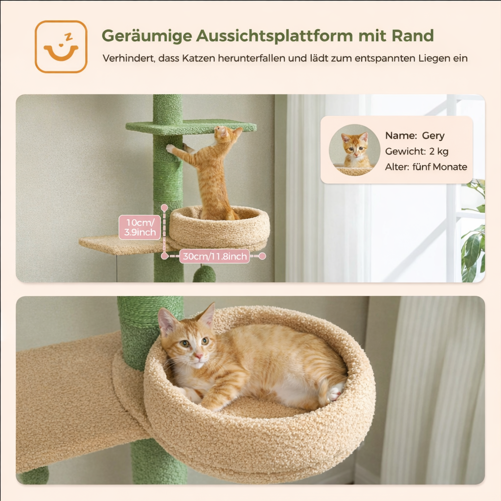 Verstellbarer Katzen Kratzbaum