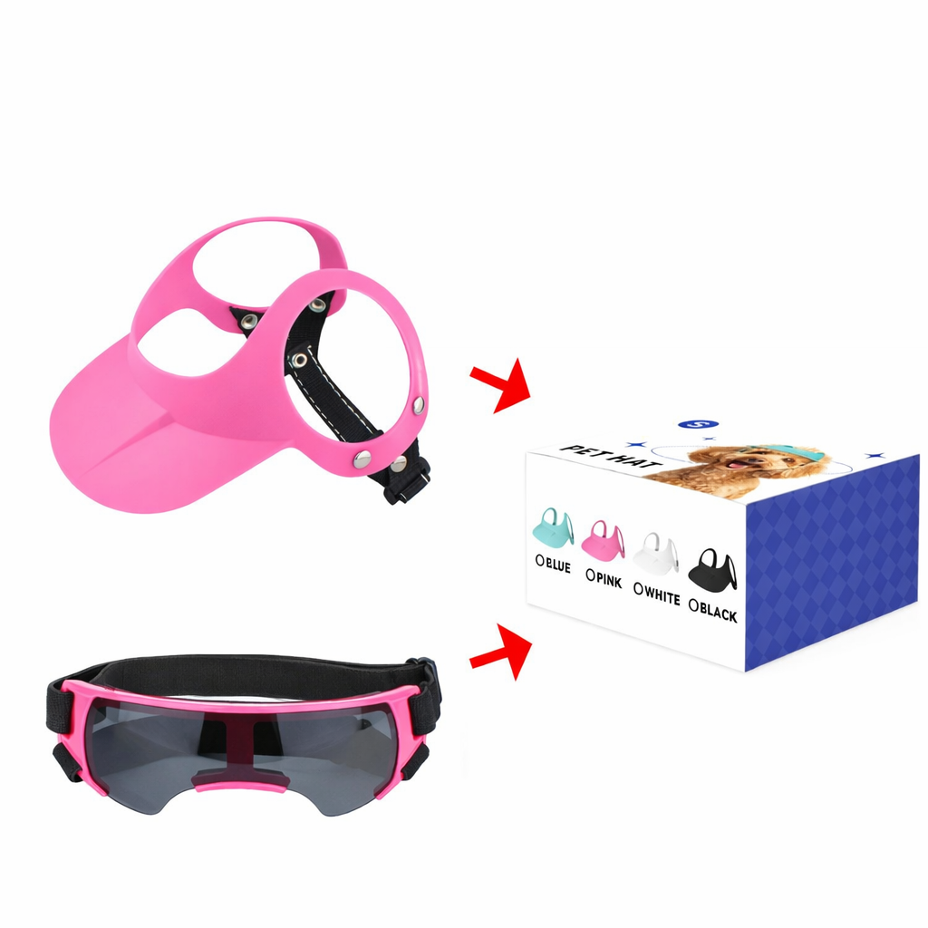 Hundesonnenhut mit Brille