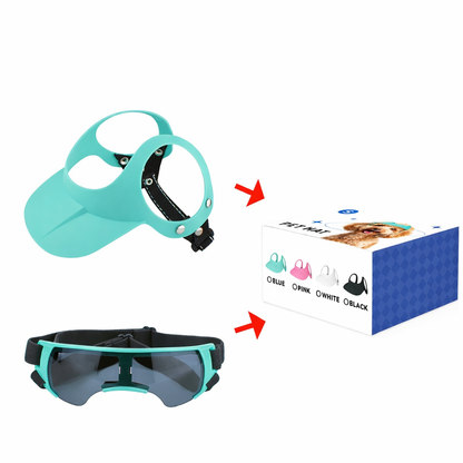 Hundesonnenhut mit Brille
