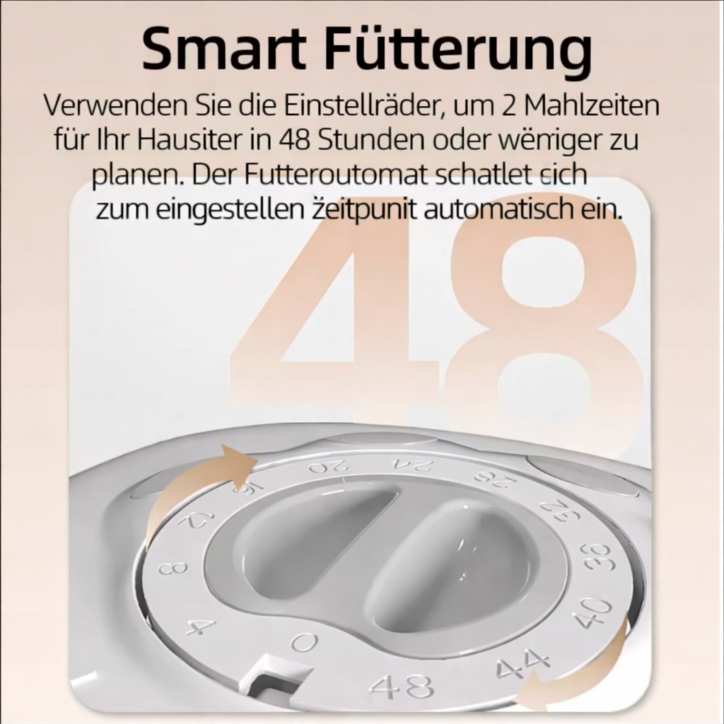 Automatischer Futterspender 2 Mahlzeiten
